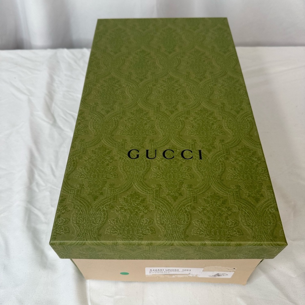 Gucci Screener Sneakers Fabric with Blue and Red Stripes NWOT - Picture 9 of 12